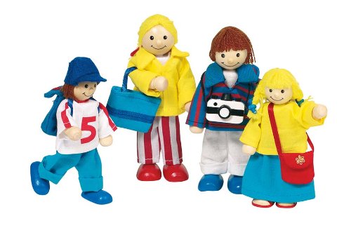 Brinquedo de Trabalhos Manuais para Crianças GOKI 09-105 cm Goki - Bonecas - trabalhos manuais, 4 peças, madeira, motricidade fina