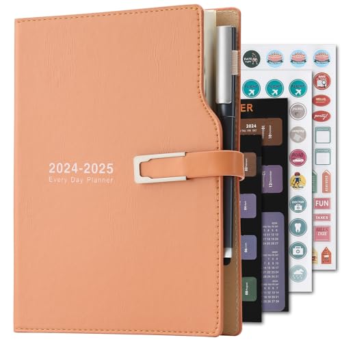 Agenda Escolar A4 com Calendário 2024-2025 Laranja oupaibence - Papel de impressora e copiadora - agenda escolar, a4, calendário 2024-2025, laranja, design simples, elegante