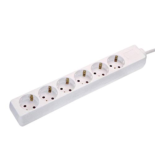 Extensão Elétrica SCHWABE 6 tomadas (3m) as - Schwabe - Fios e cabos elétricos - 6 tomadas, 3m