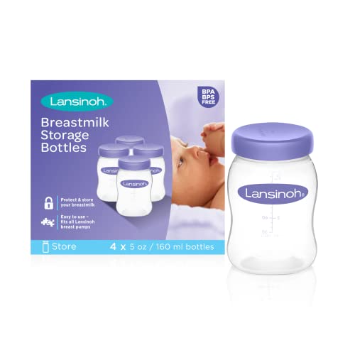 Lansinoh Biberões de armazenamento de leite materno Lansinoh - Materiais de embalagem - 160 ml, polipropileno