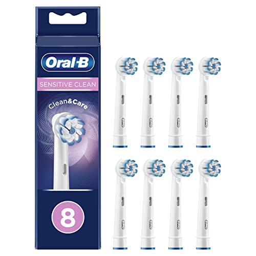 Cabeças para Escovas de Dentes ORAL-B Sensitive Clean 8 Unidades Oral-B - Acessórios para escova de dentes - sensível, 8 unidades, higiene oral