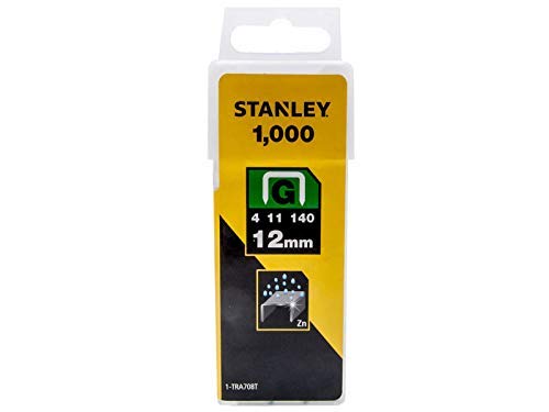 Caixa de Grapas STANLEY 3253561054297 (1000 peças) STANLEY - Grampos - grapas, Stanley, ponta g, aço inoxidável