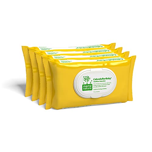 Toalhitas Húmidas CALENDUFLORBABY Mama Natura Schwabe Farma Ibérica - Banho e corpo - húmidas, macias, sem álcool