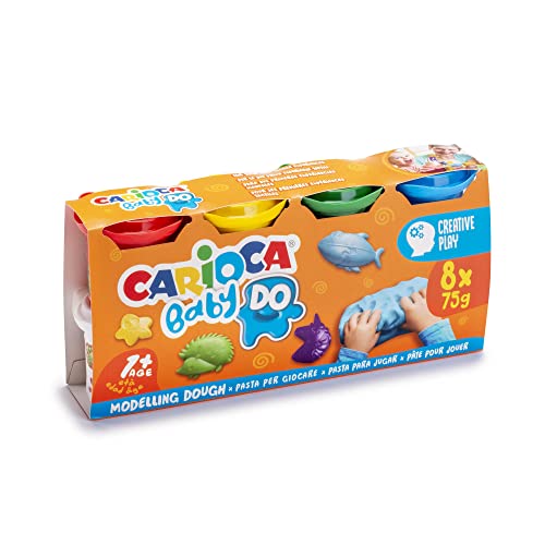 Brinquedo de Trabalhos Manuais CARIOCA BABY Plastilina (12 meses) 
Marca:
Carioca
 - Roupa de cama - trabalhos manuais, 12 meses, habilidades motoras, pasta segura