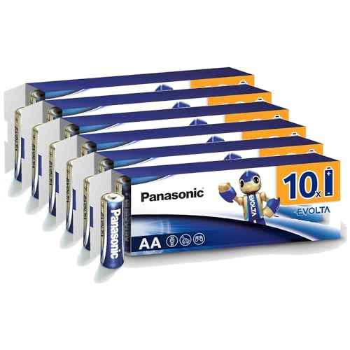 Pilha Recarregável Panasonic EVOLTA AA (6 unidades) Panasonic - Baterias - 2500 mAh, universal, 1.2 V, aa