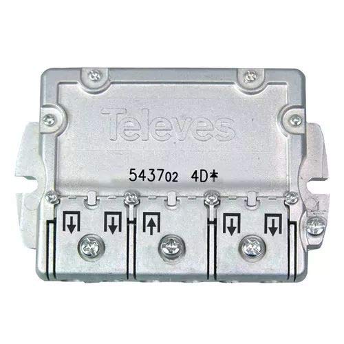 Repetidor de Sinal TELEVES 4S 5-2400MHZ 7DB Televes - Divisores e comutadores de áudio e vídeo - easyf, 2400mhz, 7db, interior