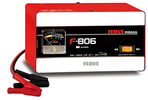 Carregador de Bateria PRIMA 12V, 4-8A min, 24Ah / Max, 95Ah FERVE, S.A. - Carregadores de bateria de uso geral - 12V, 4-8a, 24ah, 95Ah