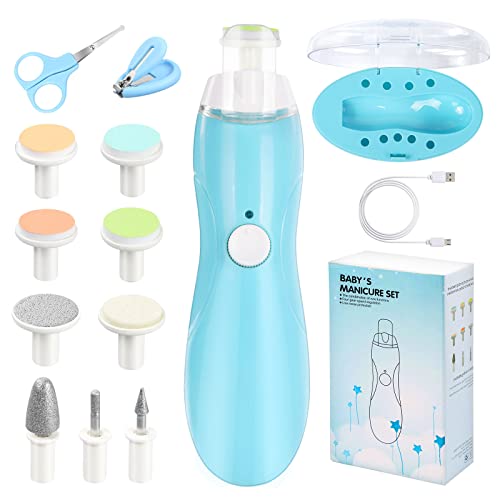 Vicloon Cortador de Unhas Eletrónico para Bebé 14 em 1 Vicloon - Kits de saúde e higiene para bebês - cortador, bebé, 14 em 1