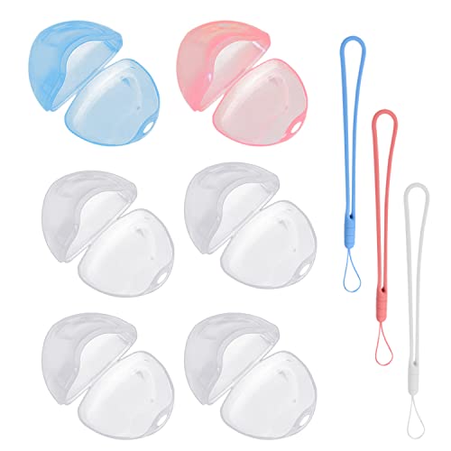 Caixa de Tetina Portátil com Cordões de Silicone PFLYPF - Clipes e suportes para chupetas - portátil, silicone, cordões