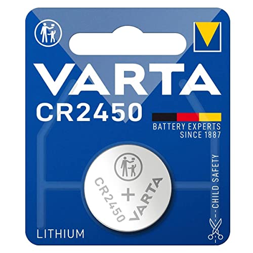 Pilha Não Recarregável VARTA CR2450 6450 EDP - Baterias de uso geral - não-recarregável, 220 mAh, universal, 3 V