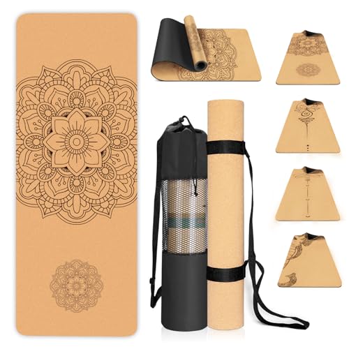Tapete de Yoga HANINJ Eco (Tamanho: 183x61cm) Haninj - Tapetes de ginásio - tpe, borracha natural, 183x61cm, versátil