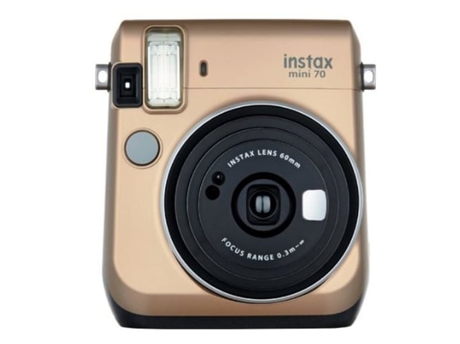 Fujifilm Instax Mini 70 - Dourado, Branco (Foto) Fujifilm - Câmeras de filme - instantâneo, iso 800, 10 por carga