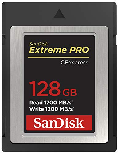 Cartão de Memória SANDISK Extreme PRO CF 128GB Sandisk - Cartões de memória flash - 128 GB, CF (CompactFlash), 1700 MB/s, 1200 MB/s