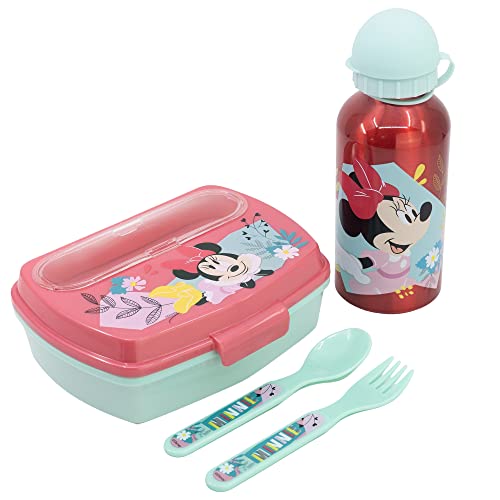 Conjunto de Alumínio e Fiambrera DISNEY Minnie Stor - Lancheiras e sacos - alumínio, fiambrera, minnie, disney