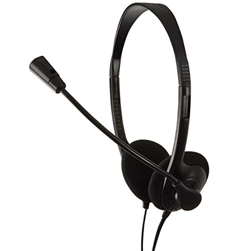 Auscultadores com Fio LOGILINK EASY (On Ear - Preto) Logilink - Fones de Ouvido com Microfone - com fio, on ear, preto, volume integrado