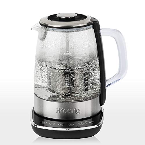 Chaleira Elétrica H.KOENIG TI600 (1.5 L) H.Koenig - Preparadores de chá - 1.5 L, 2200 W, branco