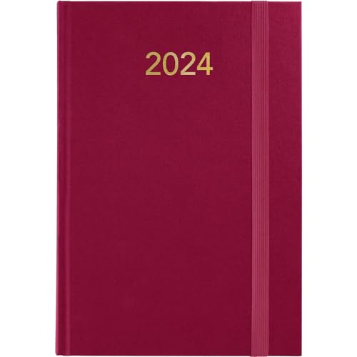 Agenda Grafoplás 2024 Día Página Anual Burdeos Grafoplas del Noroeste,S.A. - Calendários, organizadores e planejadores - agenda, grafoplas, 2024, día página anual, burdeos