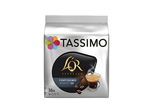 Cápsulas com Ácido Caféino L'OR Espresso Rojo (80 uds) Tassimo - Café - café, ácido caféino, intenso aroma, grãos torrados