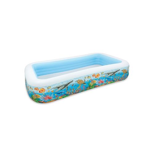 Piscina Infantil INTEX Swim Center (Branco) INTEX - Piscinas - 1020 litros, 305x183x56 cm, vinil resistente, câmaras de ar