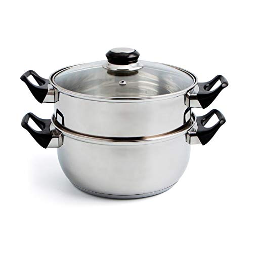 Conjunto de Panelas com Tampa QUID GASTRO Fresh (Aço Inoxidável - 2.5 x 20.6 x 7 cm) ARCXV - Cozedores de alimentos a vapor - aço inoxidável, tampa, 2,5 x 20,6 x 7 cm