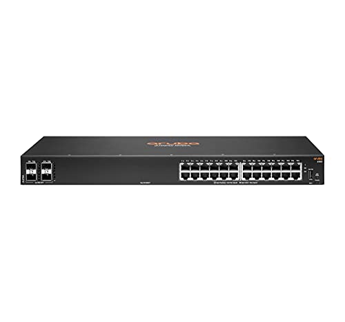 Switch HP Aruba 6100 24G 4SFP+ (24 Portas Gigabit - 400 Mbps) HP Enterprise - Concentradores e comutadores - 24 portas gigabit, 400 mbps, sfp +