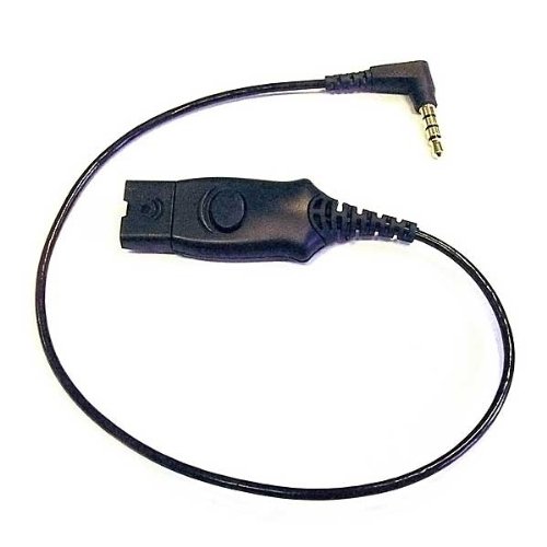 Adaptador PLANTRONICS (Jack 3.5 mm - Preto) Plantronics - Fones de Ouvido com Microfone - macho, 1m, preto, jack 3.5mm