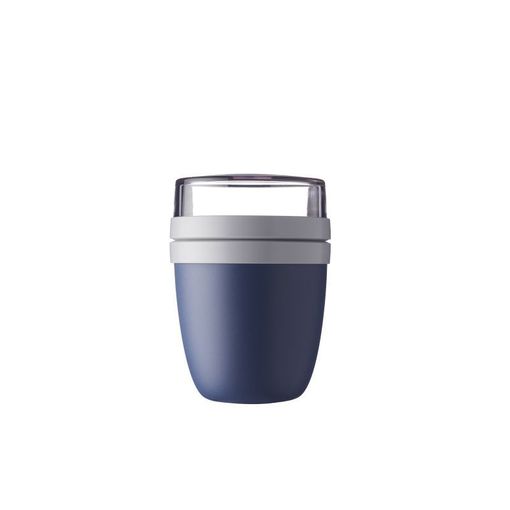 Caixa de armazenamento de comida Mepal Ellipse | Azul (Embalagem e artigos de papelão) MEPAL - Lancheiras e sacos - 500 + 200 ml, azul, hermético, microondas