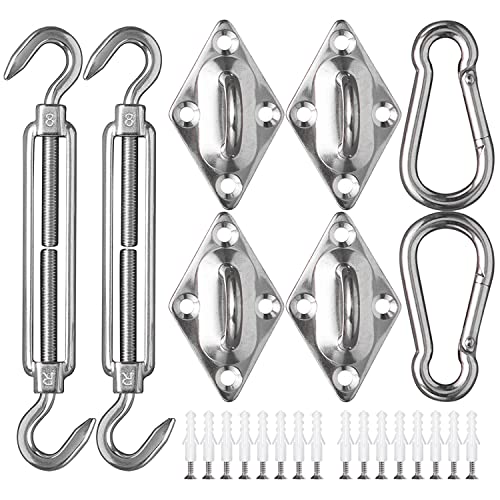 Kit de montagem para toldos ZFYQ (Ferragens) ZFYQ - Acessórios para toldos - aço inoxidável, tensor, carabina, parafusos
