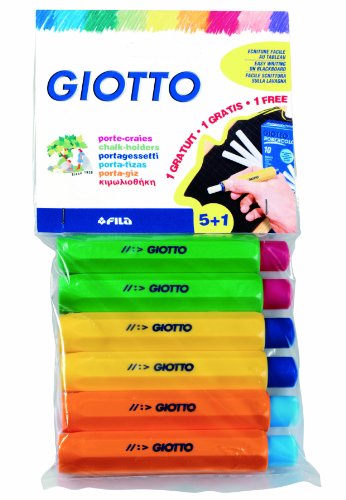 Lápis Cor GIOTTO 6 Unidades (Multicor) Giotto - Giz - multicor, motricidade fina, barras de cera macias