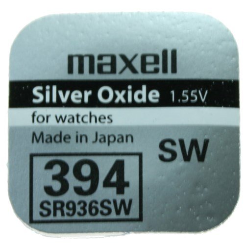 Pilha Recarregável MAXELL SR936SW (1.55 V) Maxell - Baterias - 2200 mAh, 1,55 V, alcalino, preto