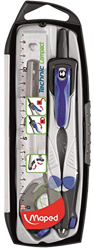 Conjunto de 4 Marcadores MAPED Technic Compacto Maped - Marcadores e marcadores de texto - 4 marcadores, technic compacto, precisão, bloqueio braços, minas, tempera aminada