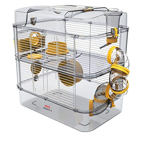 Gaiola para Hamsters RODY 3 Duo Banana (Castanho - 46x29x20cm) Zolux - Habitats e gaiolas para pequenos animais - gaiola, hamster, castanho, 46x29x20cm