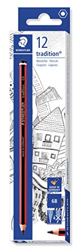 Lápis de Carvão STAEDTLER 673525 (6 B) Staedtler - Carvões de arte - 6 b, preto, médio, resistente