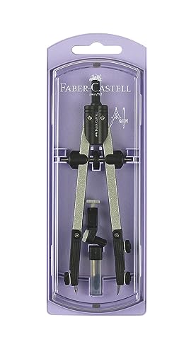 Compasso FABER CASTELL 32722-8-L-P (Laranja) Faber-Castell - Ferramentas de medição e marcação de artesanato - compasso, ajuste rápido, suporte central, articulações, adaptador universal