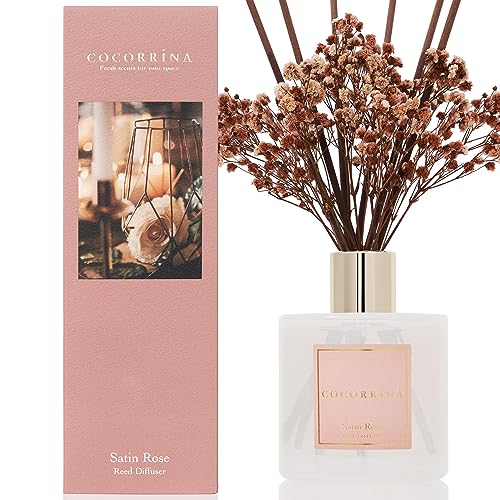 Cocorrina 200 ml Difusor de Varillas com Flor Seca Satin Rose COCORRÍNA - Aromatizadores de ambiente - difusor, flor seca, satin rose