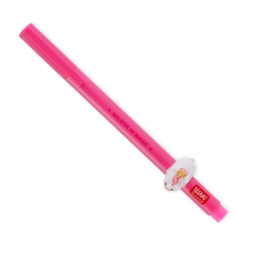 Caneta de Gel LEGAMI Lovely Friends Unicórnio Legami - Canetas - unicórnio, ergonômico, 2 cores, borracha