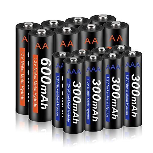 Pilhas Recarregáveis CITYORK AA/AAA (600+300 mAh) XINGWEI - Baterias de uso geral - recarregáveis, ni-mh, aa/aaa, 600+300 mAh, 1200 ciclos