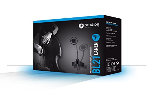 Microfone para instrumento PRODIPE BL-21 Prodipe - Microfones - microfone, contrabaixo, ganância alto, mini xlr, vibrações isoladas