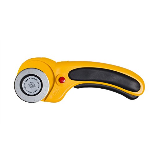 Tesoura de Corte Circular OLFA RTY-2/DX (45 mm) Olfa - Ferramentas de corte e relevo para artesanato - preto, metal, 45 mm
