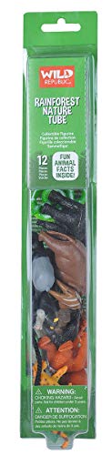 Tubo de Figuras WILD REPUBLIC Nature Tube Floresta Tropical (Idade Mínima Recomendada: 3 anos) WILD REPUBLIC - Bonecos de ação e brinquedo - 5 figuras, acessórios selvagem tropical, amoovível
