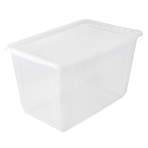Caixa de Arrumação BEA Transparente 52 L keeeper - Recipientes de armazenamento doméstico - 5,2 l, ventilação, transparente