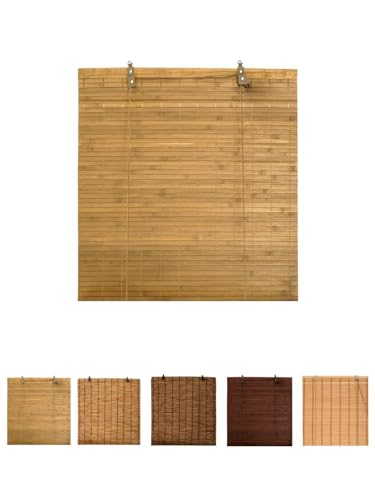 Persiana Jardin202 Enrolável Bambu Natural Para Interior 80 X 160cm JARDIN202 - Persianas e cortinas - bambu natural, enrolável, interior, 80 x 160 cm