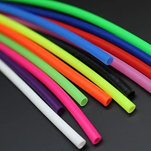 Tigofly 12 Tubos De Silicone Uv 12 Cores 3 Mm X 4 Mm Tigofly - Linhas de pesca e líderes - silicone, uv protecção, cores multicolor, 3 mm x 4 mm