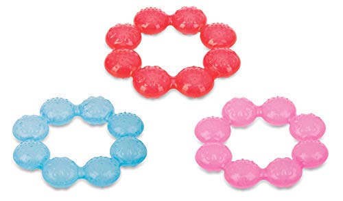 Anéis Massajadores para Gatinhos NUBY (Idade Mínima Recomendada: 3 meses) Nuby - Chupetas e mordedores - massajadores, 3 meses, gel PûrICE, dentes