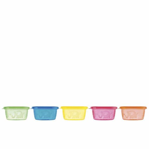 Conjunto de recipientes herméticos NUBY (6 unidades) Nuby - Cozinha & sala de jantar - hermético, multicolor, 6 unidades, 300 ml