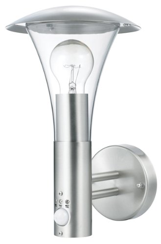 Candeeiro de Parede INTELLINET 5000.318 Ranex - Luminárias de parede - sensor de movimento, inox, vidro temperado, 220 V