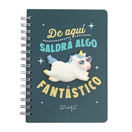 Caderno de Desenhos MR. WONDERFUL Unicornio (32 páginas) Mr. Wonderful - Downloads de música digital - capa cartão, espiral, 32 páginas, autógrafos