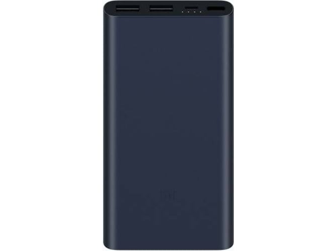 Powerbank MI POWER BANK 2S (10000 mAh - Preto) Xiaomi - Baterias - 10000 mAh, preto, xiaomi suportado