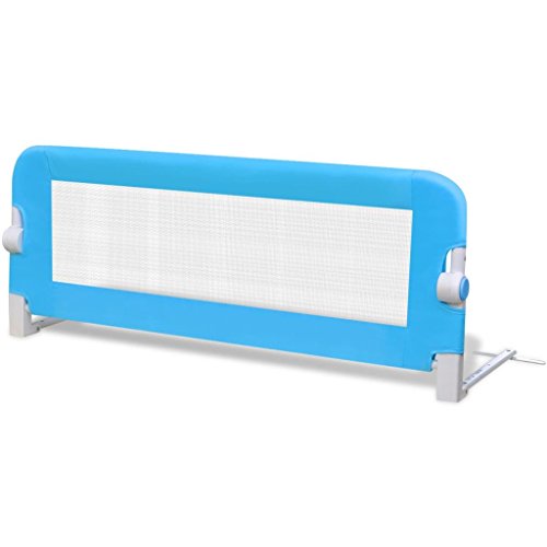 Barreira de segurança para berço GREEN SPRING 102x42cm (Azul) vidaXL - Móveis para bebês e crianças pequenas - barreira, segurança, berço, 102x42cm, azul