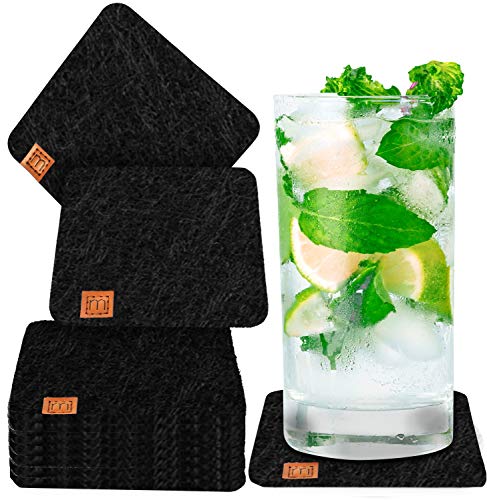 Conjunto de 10 Suportes para Caneca MIQIO Preto MIQIO by Daniel Kaiser - Porta-copos - preto, polietileno, 10 suportes